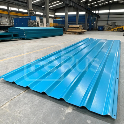 Профнастил С10 полиэстер (Zn100-180) 0,55х1100х1200 мм, RAL 5015