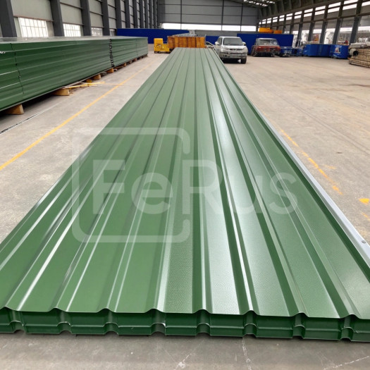 Профнастил С8 полиэстер (Zn100-180) 0,45х1150х800 мм, RAL 6005