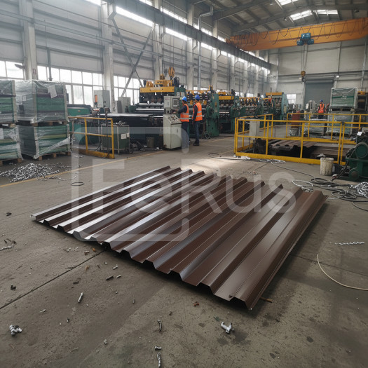 Профнастил С21 полиуретановый глянцовый (Zn200-275) 0,5х1000х1200 мм, NL 807