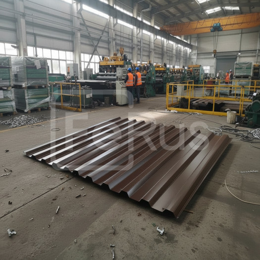 Профнастил С21 полиуретановый матовый (Zn200-275) 0,5х1000х1200 мм, NL 807