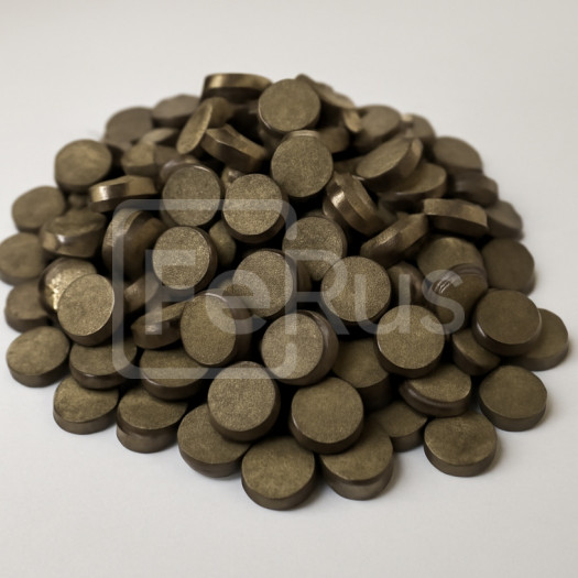 Припой таблетки медно-цинковые 10х2 мм МНМц 68-4-2 ТУ 48-21-674-91